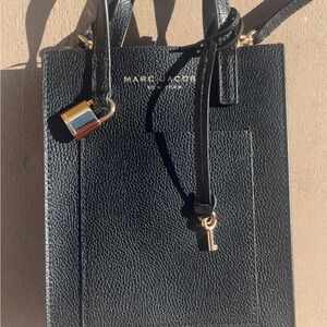 Marc Jacobs Micro Leather Tote with Gold Details